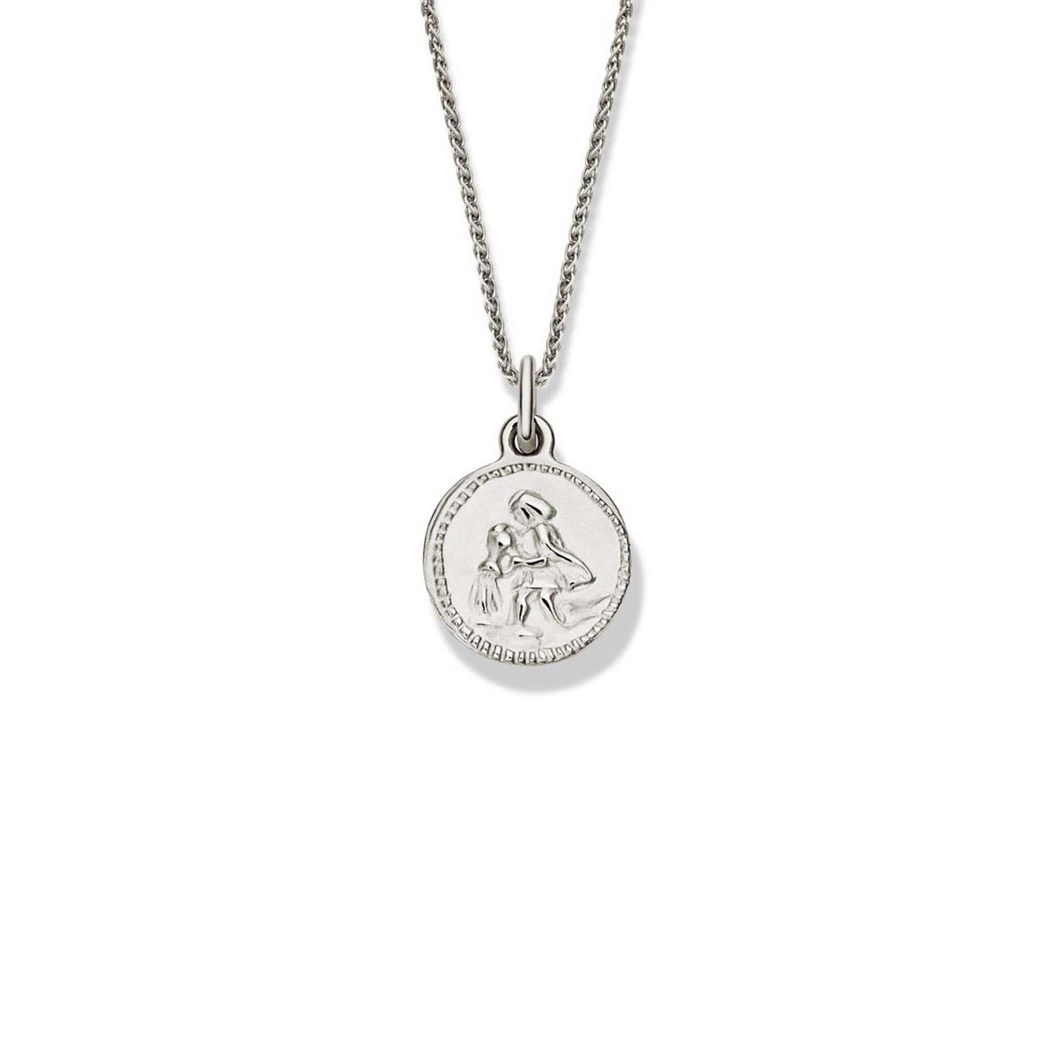 Zodiac Aquarius Necklace Pendant Silver