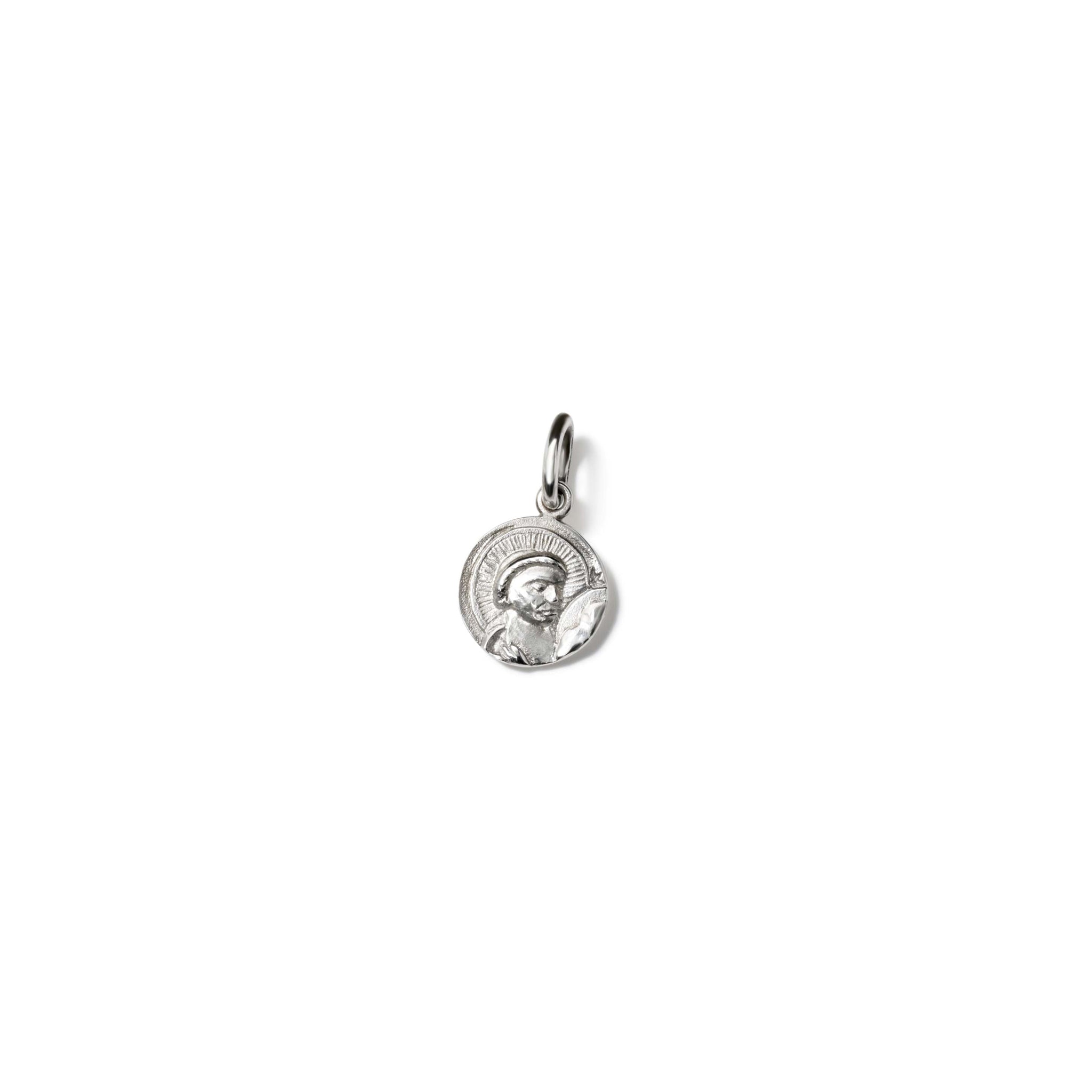 St Anthony Small Necklace Pendant Silver