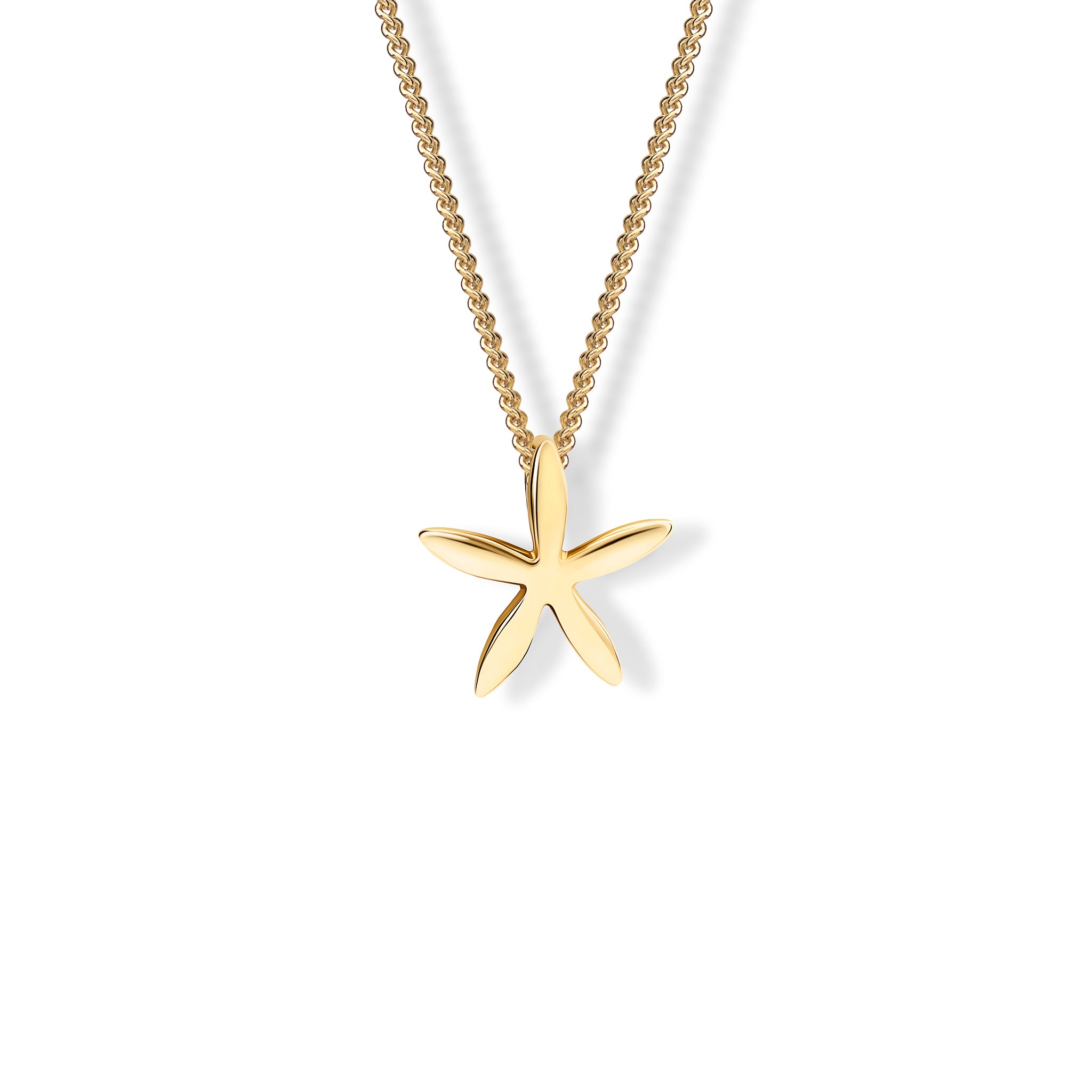 Estrela do Mar Medium Necklace Pendant Yellow Gold