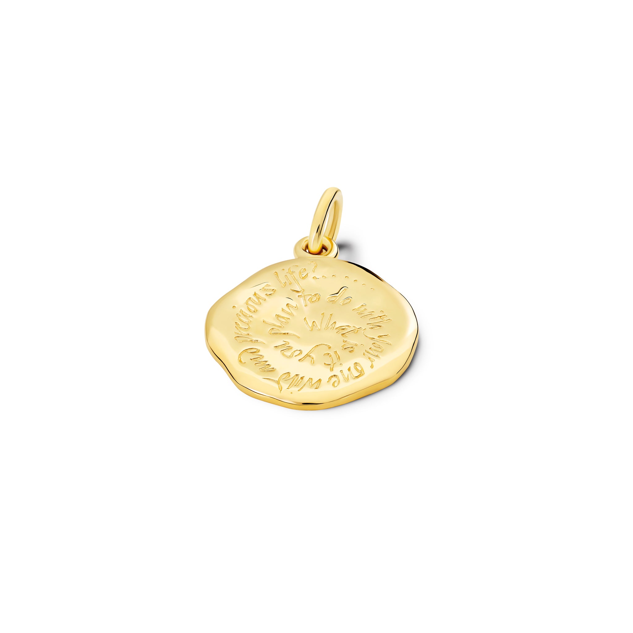 What Is It You Quote Pendant Yellow Gold