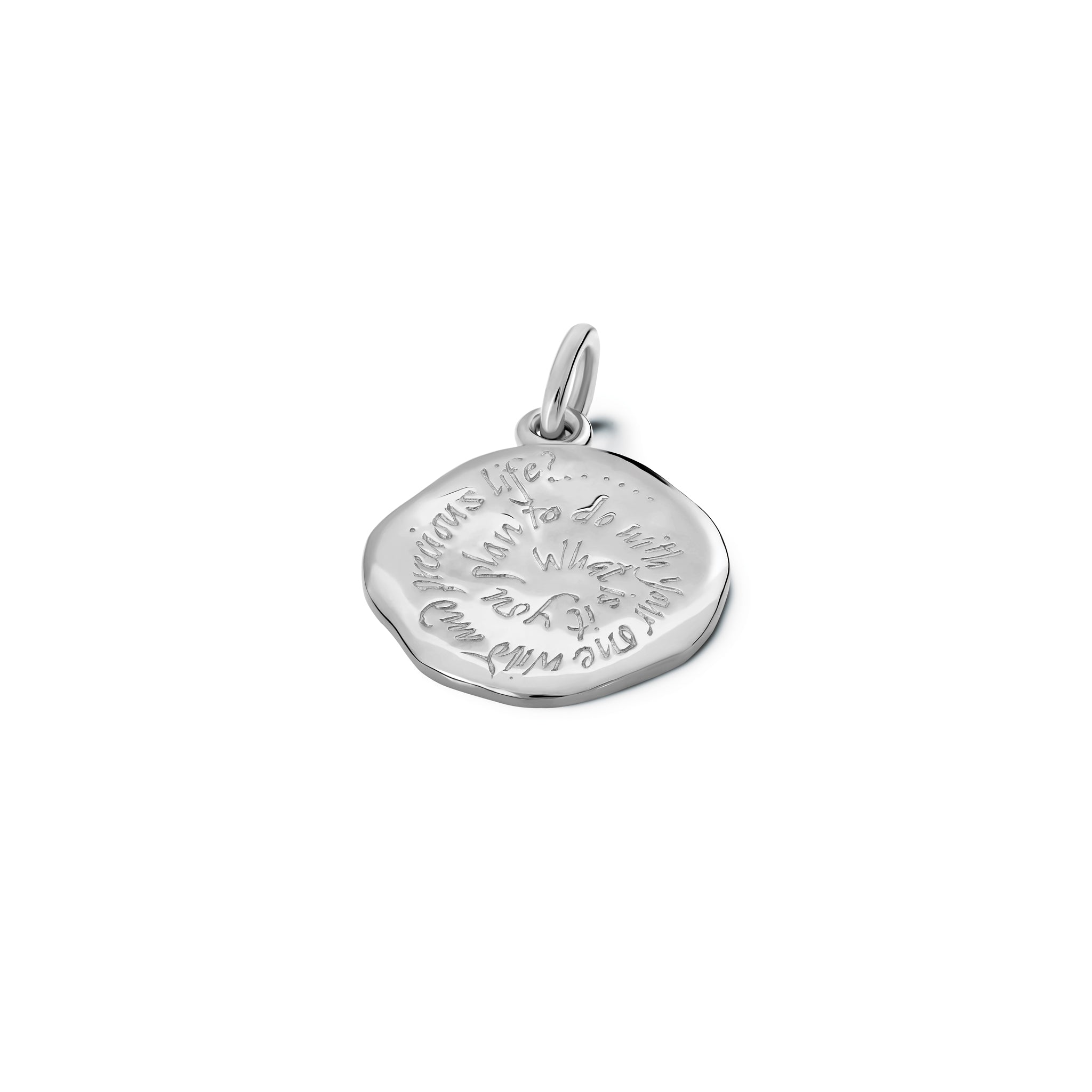 What Is It You Quote Pendant Silver