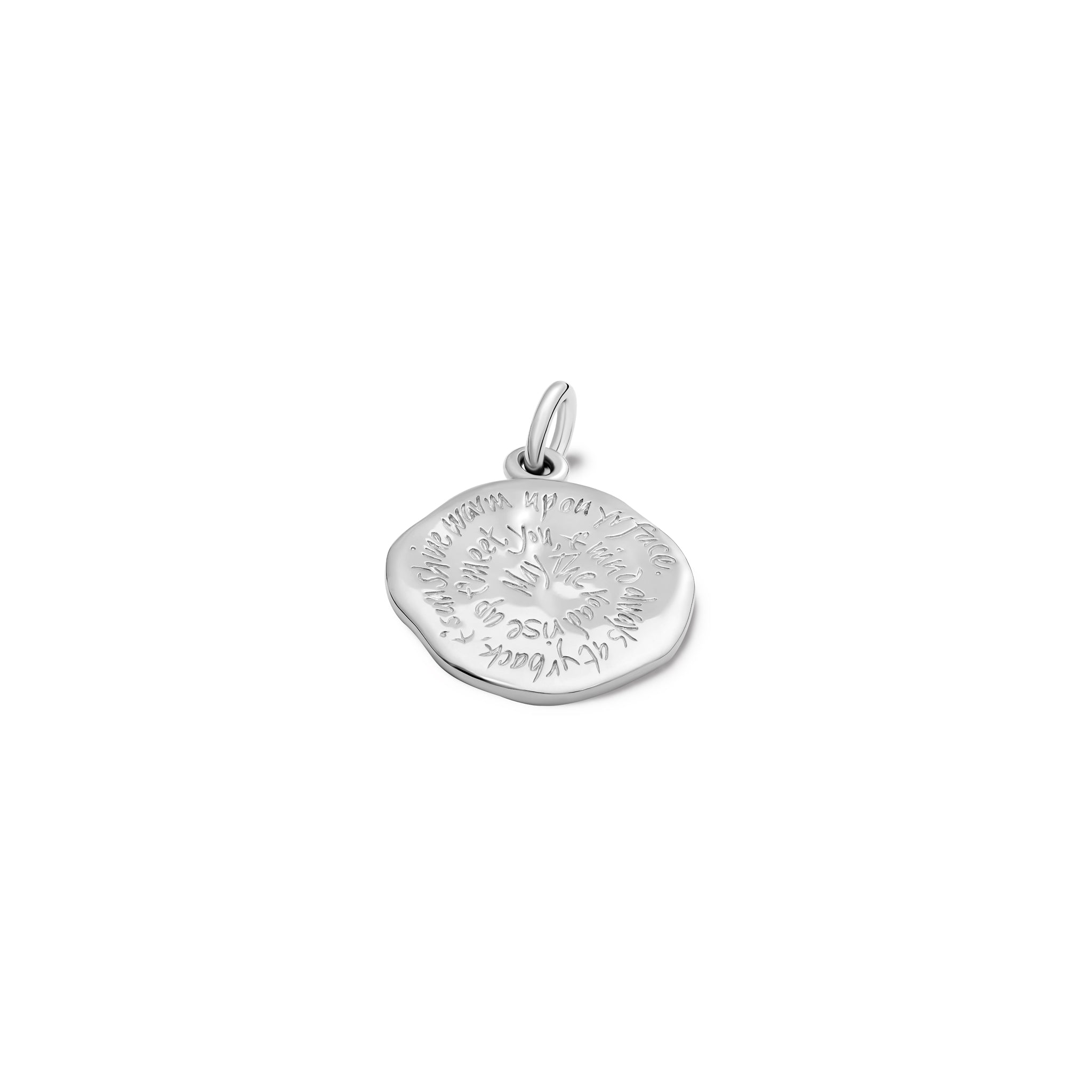 May The Road Rise Up Quote Pendant Silver