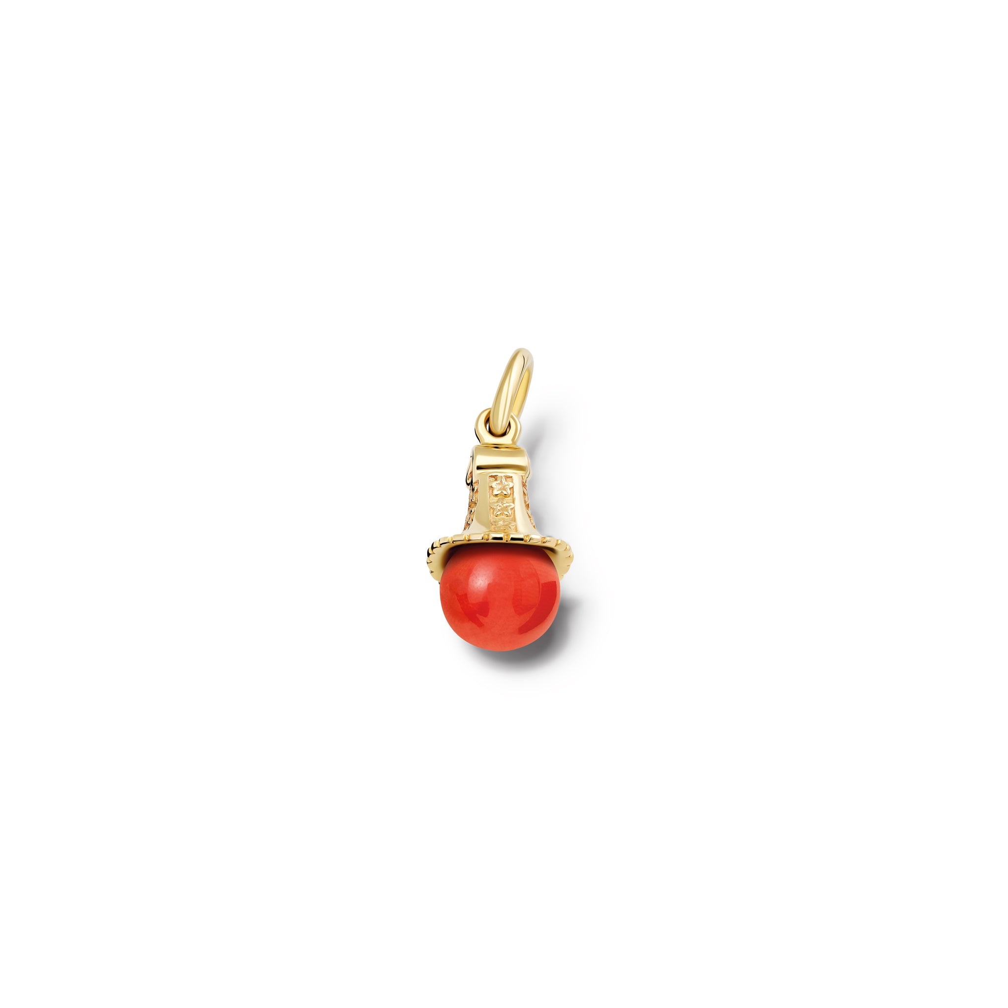 Fouquet Necklace Pendant Yellow Gold - Coral