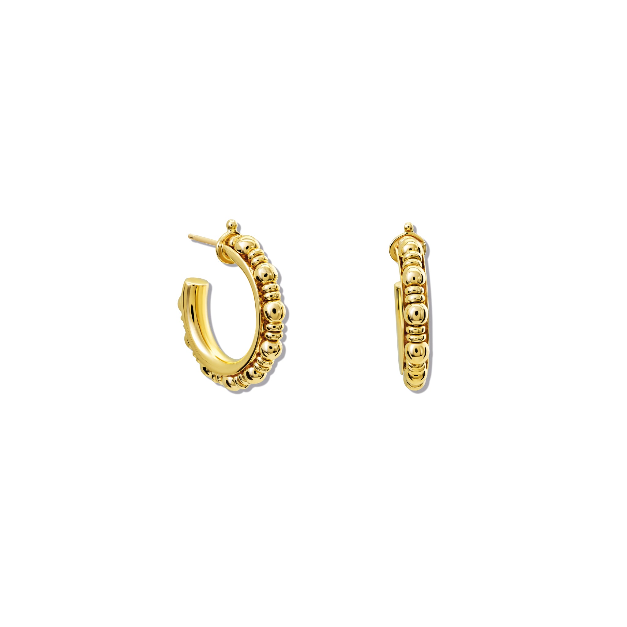Mashrabiya Trellis Hoop Earrings Yellow Gold