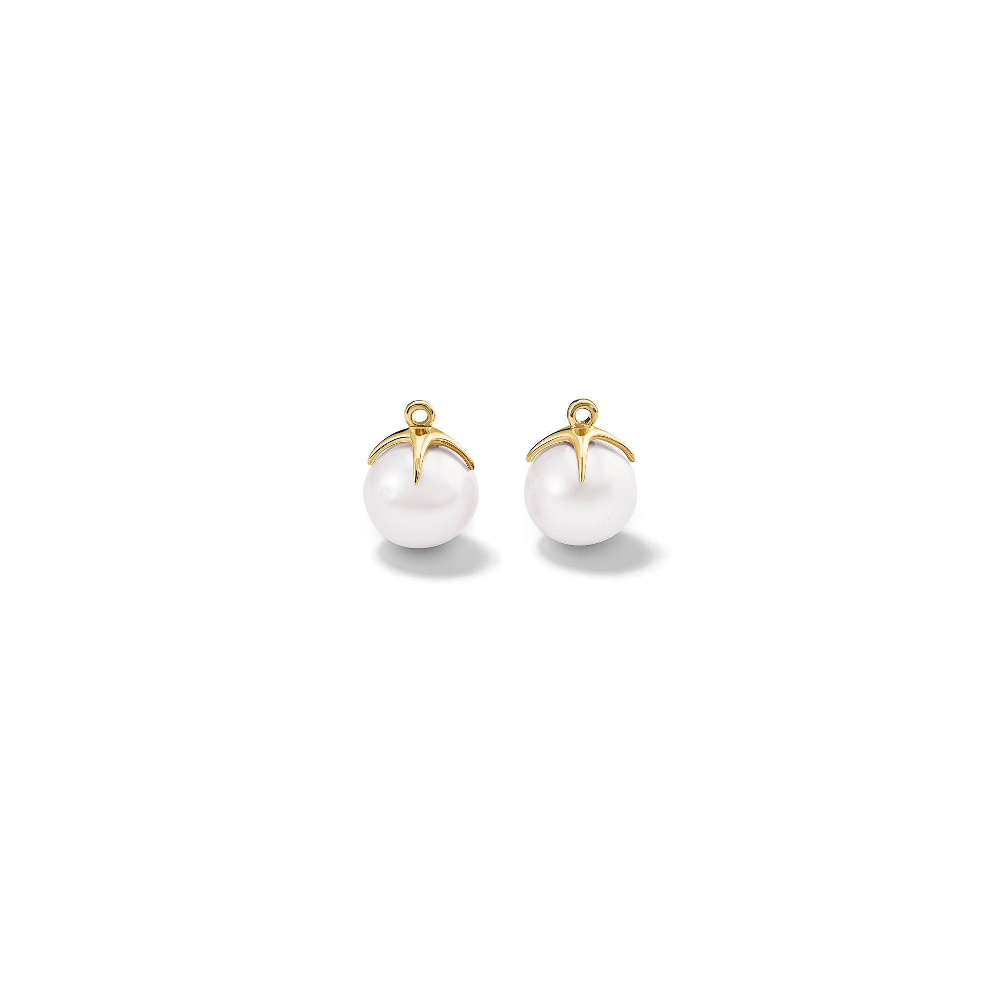 Tamara Carina Earring Pendants Yellow Gold - Pearl