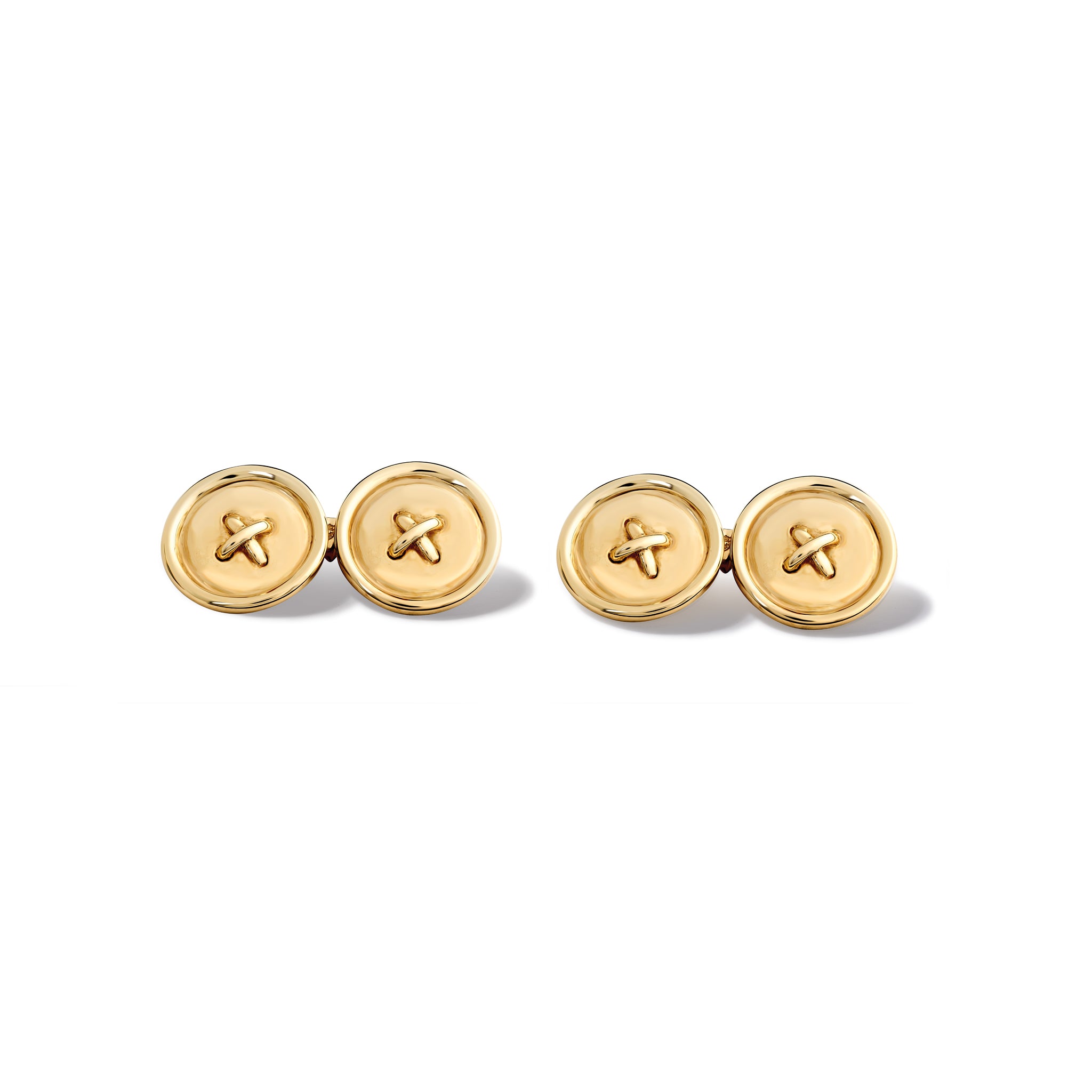 Orbiculus Double Ended Cufflinks Yellow Gold
