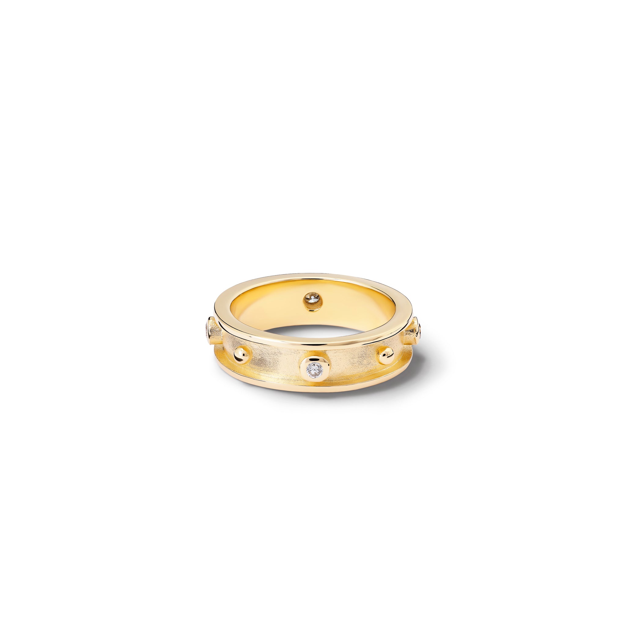 Decimus Ring Yellow Gold - Diamond