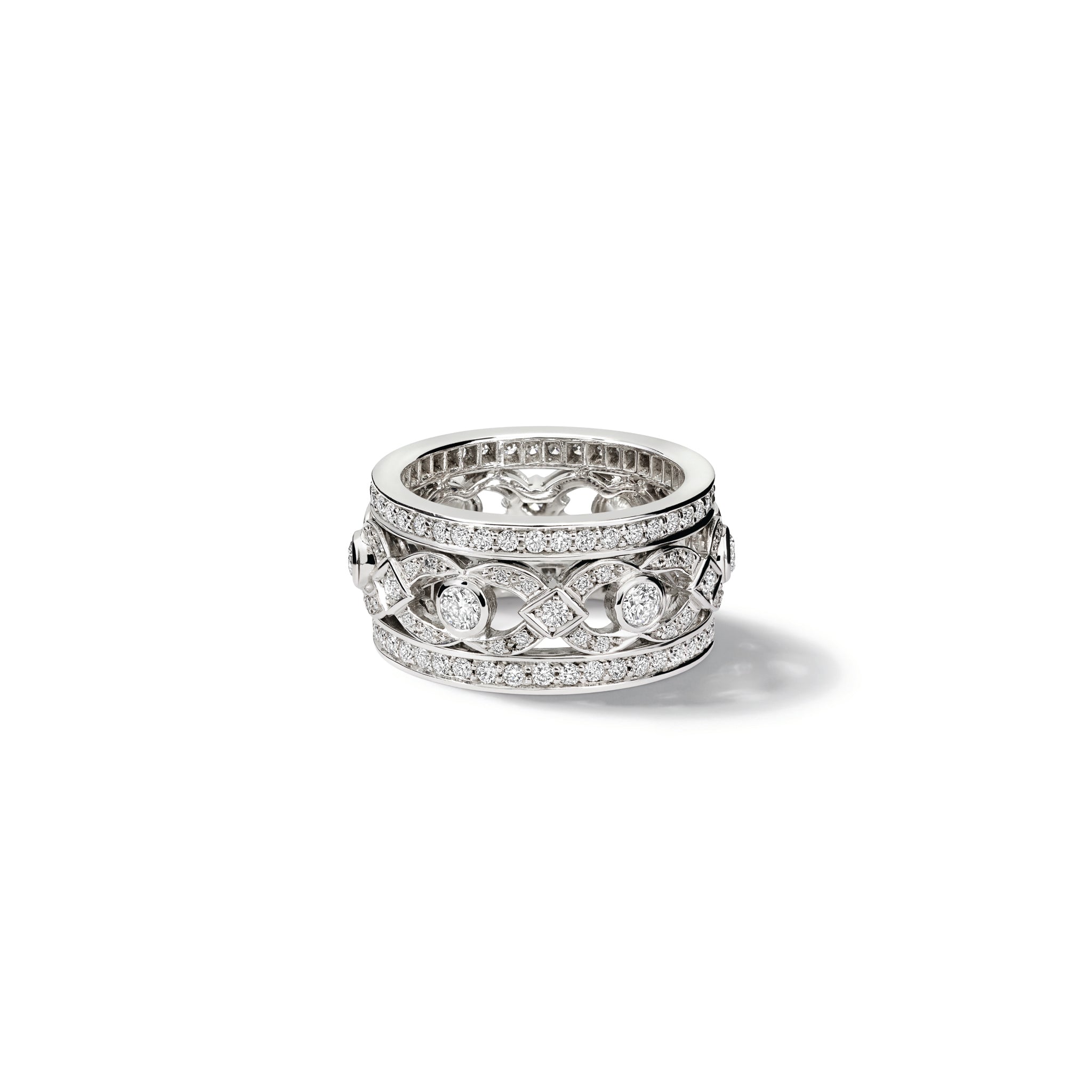 Topkapi Etoile Ring 18ct White Gold - Diamond