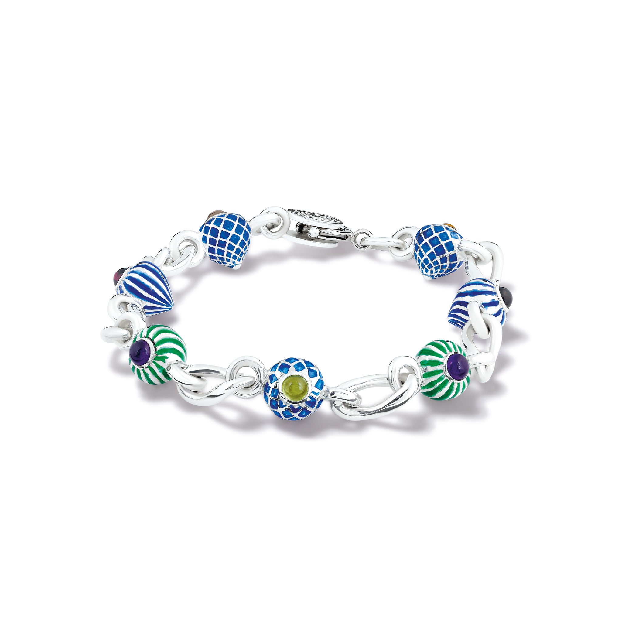 St Basil's Bracelet Silver - Multi Gemstone