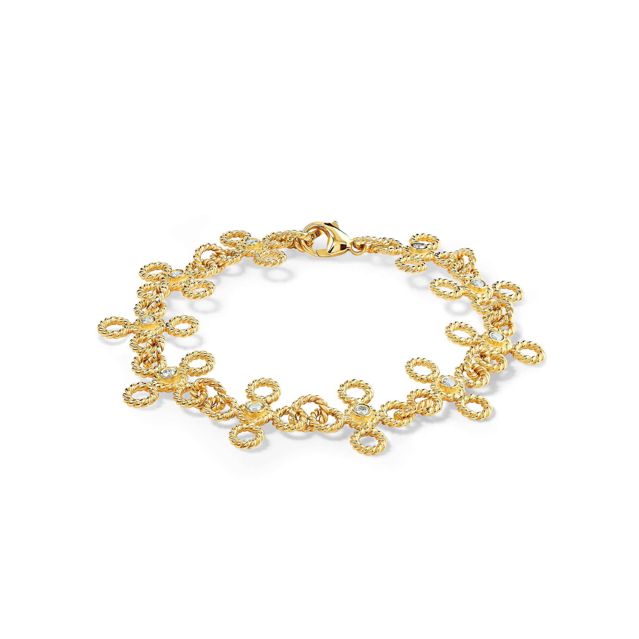 Salvavida Bracelet Yellow Gold - Diamond