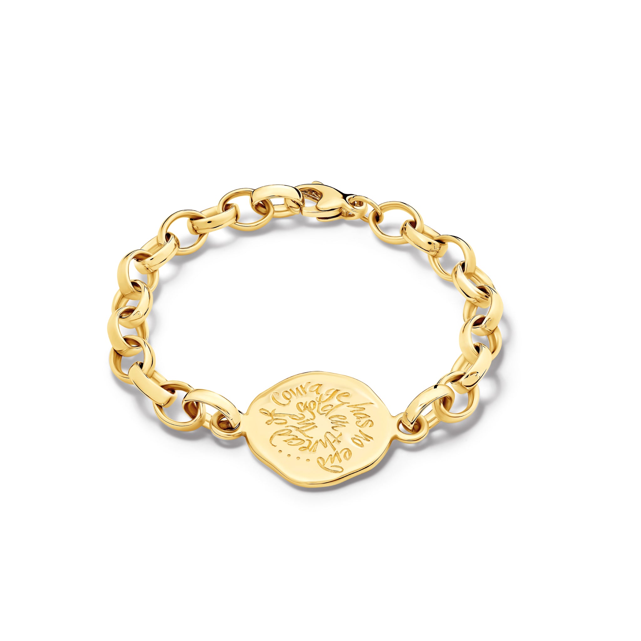 The Golden Thread Quote Bracelet Yellow Gold