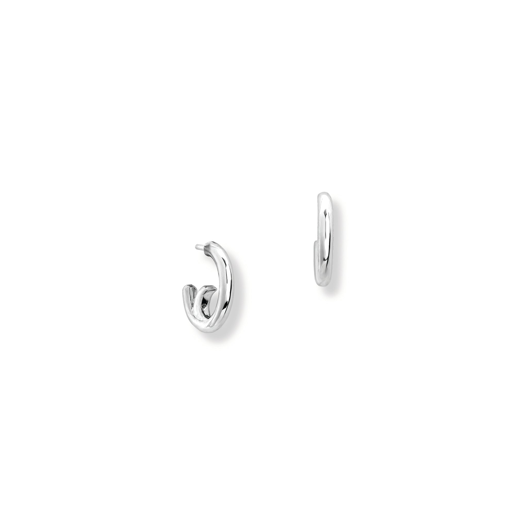 Astrea Hoop Earrings Silver