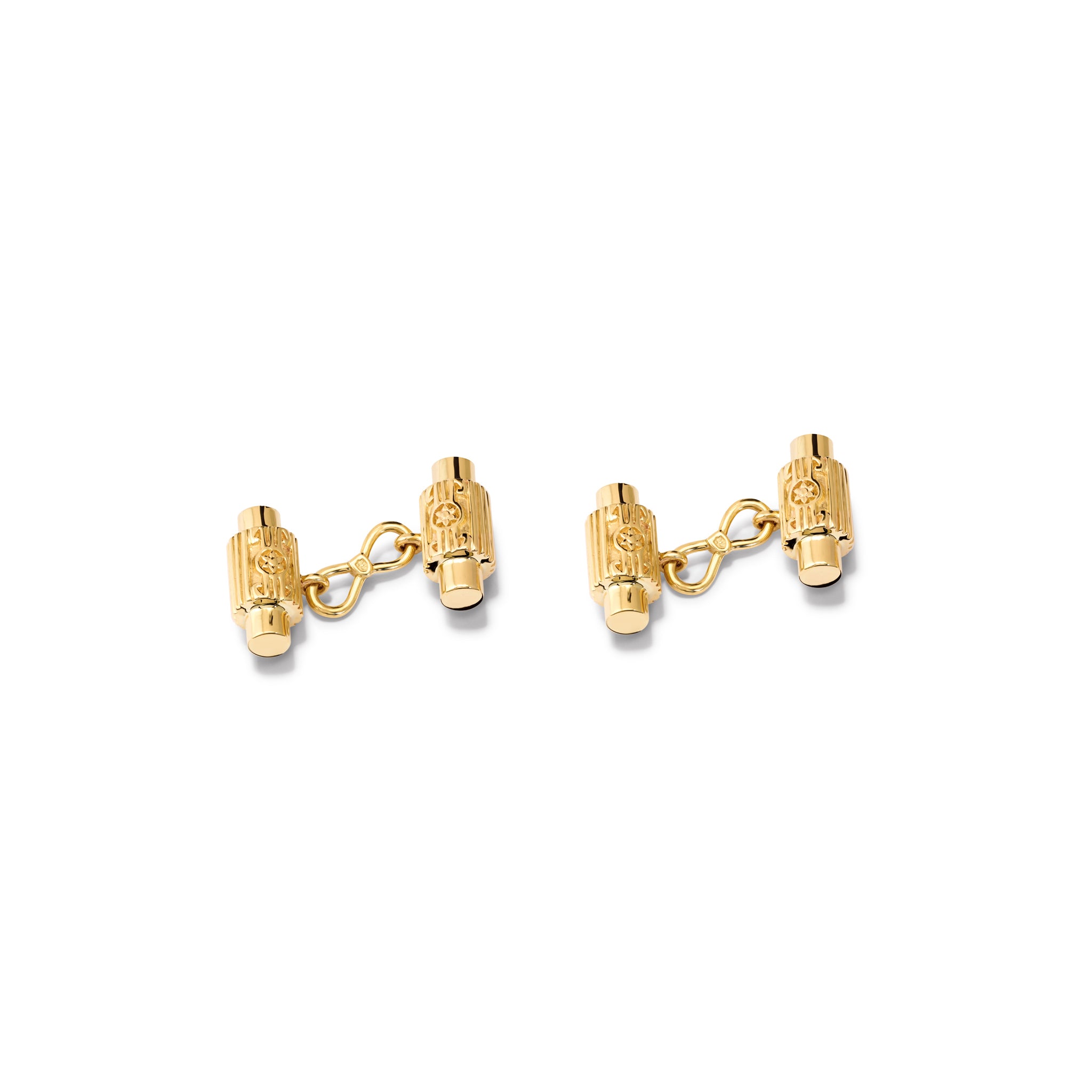 Teatro Massimo Double Ended Cufflinks Yellow Gold