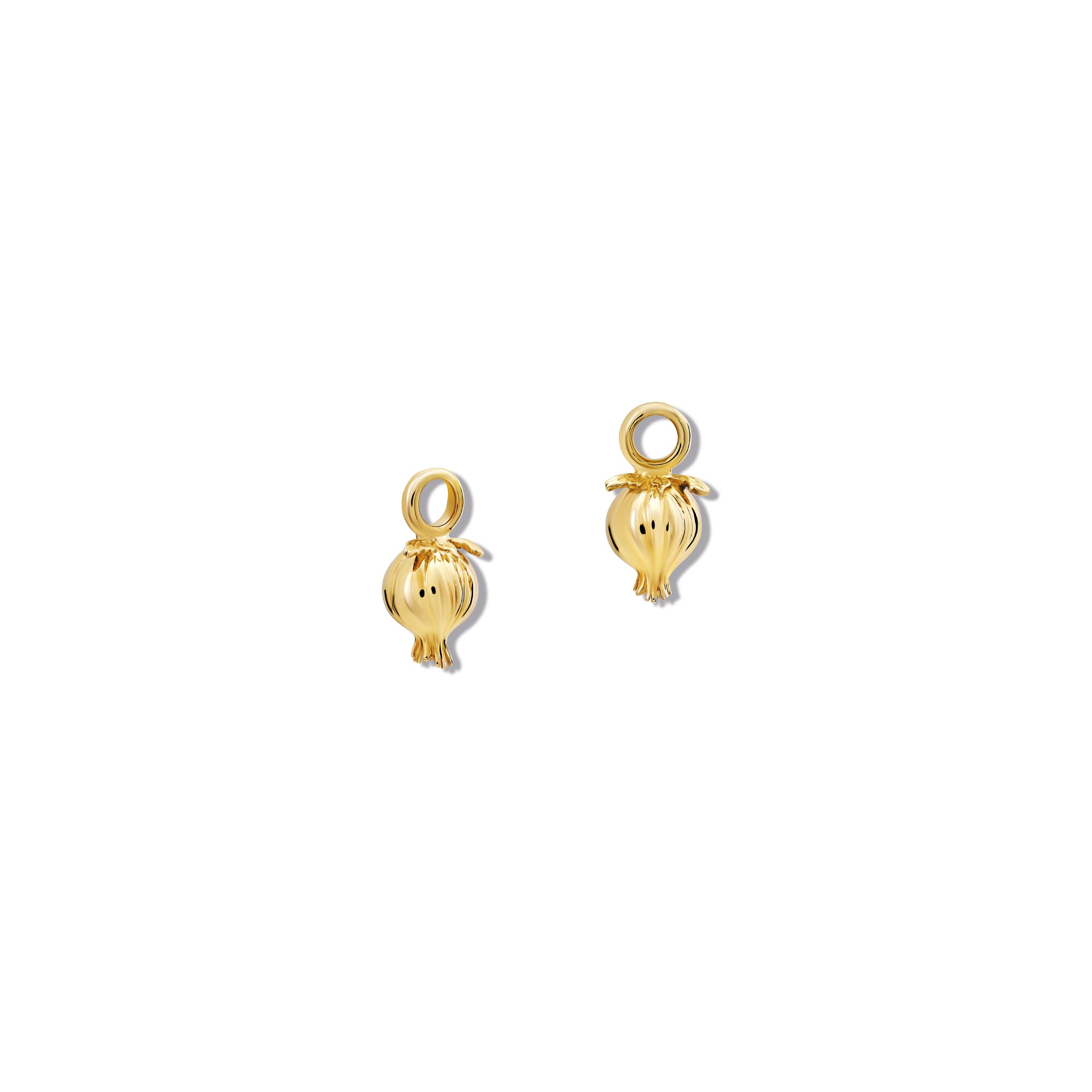 Pomegranate Earring Drops Yellow Gold