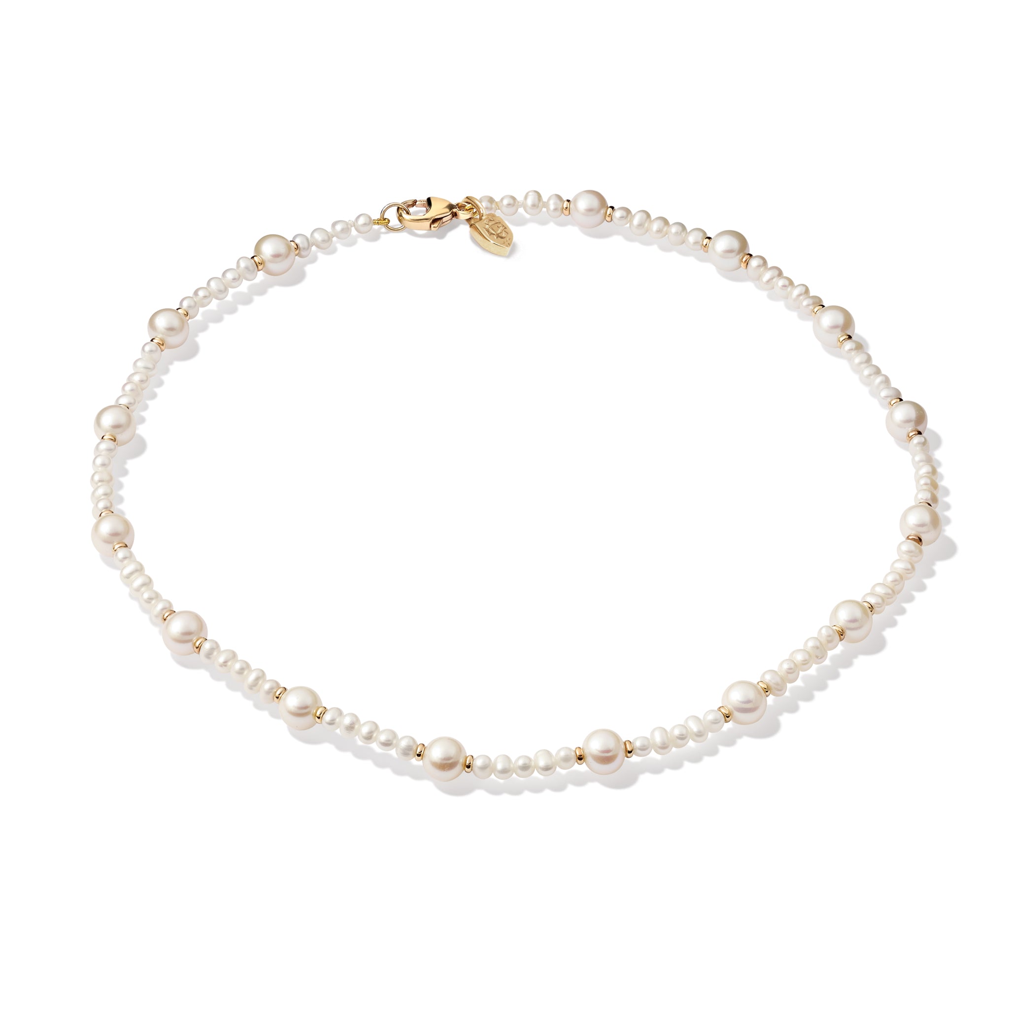 Lucia Necklace Yellow Gold - Pearl