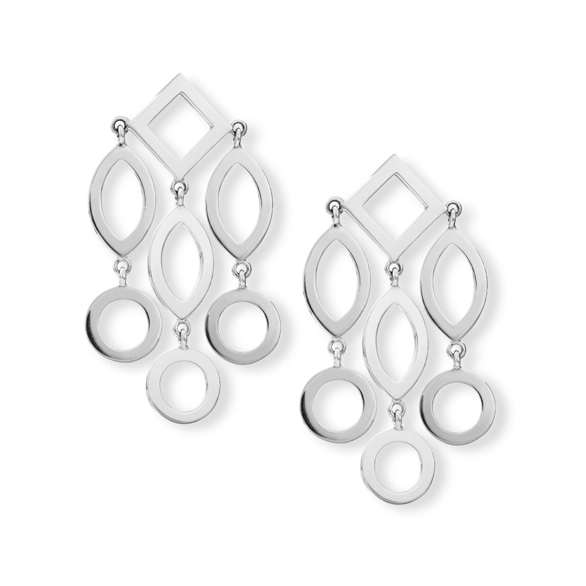 Temple of Heaven Earrings Silver